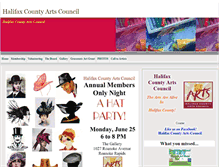 Tablet Screenshot of halifaxarts.org